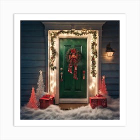 Christmas Door 115 Art Print