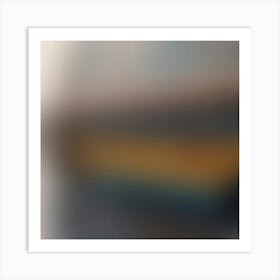 Blurry Image Of A Train 1 Art Print