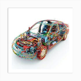 Wire Car 2 Art Print