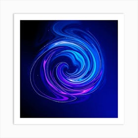 Abstract Swirl Art Print