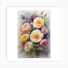 Bouquet Of Flowers Art Print