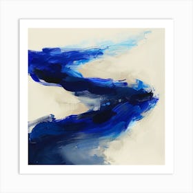 Blues And Whites Art Print