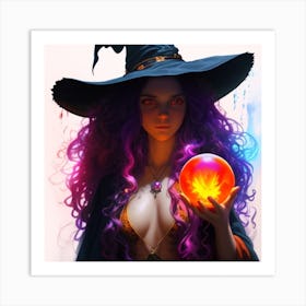 Sydney Witch With A Magic Ball Art Print