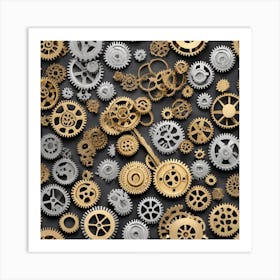 Clockwork Gears 4 Art Print