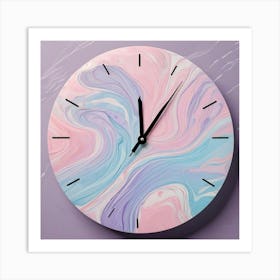 Triangle Geometric Clock Booble Marble Clock Frida Kahlo Clock Prismfold Clock Karma That Goes Around, Comes Around Circle Quote Clock Lucky Cat Clock (20) Art Print