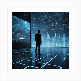 Futuristic Cityscape Art Print