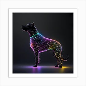 Glowing Dog 1 Art Print