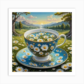 Daisy Cup 2 Art Print