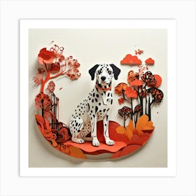 Minimalist, Dalmatian Art Print