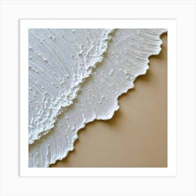 White Wave Art Print