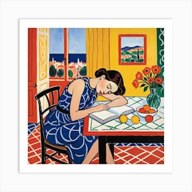 Woman Reading 2 Art Print