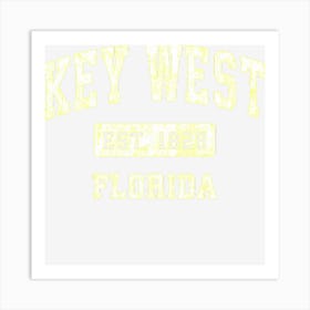 Key West Florida Fl Vintage Established Sports Art Print