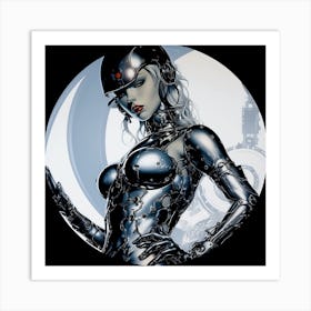 Cyborg Woman 2 Art Print