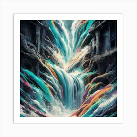 Waterfall 6 Art Print