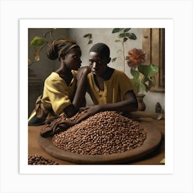 'Cocoa Beans' Art Print