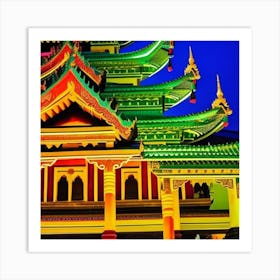 Taiwan Pagoda Art Print