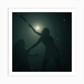 Female Dancers In The Dark Art Print