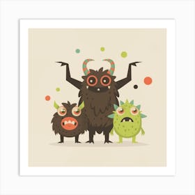 Monsters Art Print