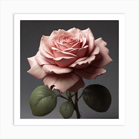 Pink Rose Art Print