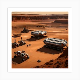 Mars Rover Art Print