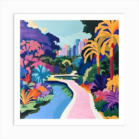 Abstract Park Collection Royal Botanic Gardens Sydney 3 Art Print