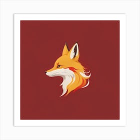 Fox Head Art Print