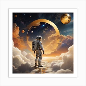 Astronaut In Space 10 Art Print