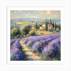 Lavender Field 5 Art Print