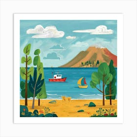 Hawaiian Beach 1 Art Print