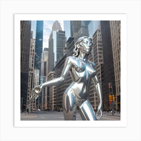 'Silver Woman' 2 Art Print