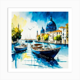 Venice - Watercolor Painting Art Print