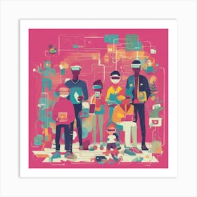 Vr Family Art Print