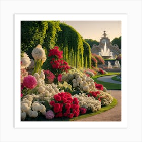 Flower Garden Madrid (4) Art Print