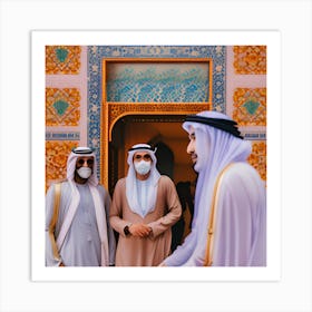 Gulf men and culture Art Print