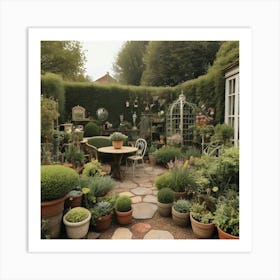 Default Vintage Describe In Detail What Your Garden Will Look 0 Art Print