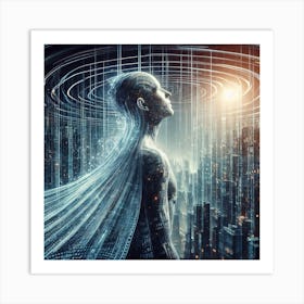 Futuristic Man Art Print