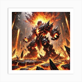 Coreborn Elemental Eruption Art Print