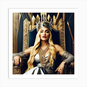 Queen Of The Throne Art Print