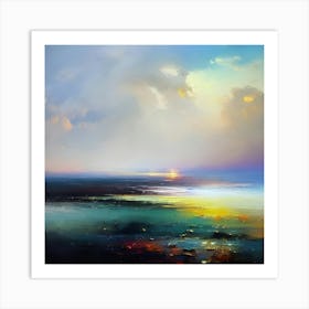 Sunset Over The Sea 1 Art Print