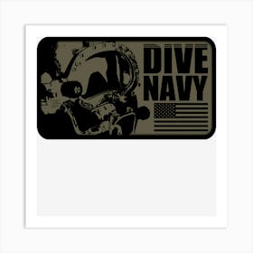 Dive Navy Art Print