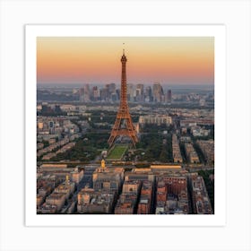 Paris Eiffel Tower 4 Art Print