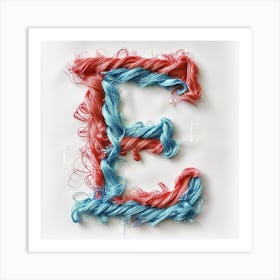 Letter E 4 Art Print