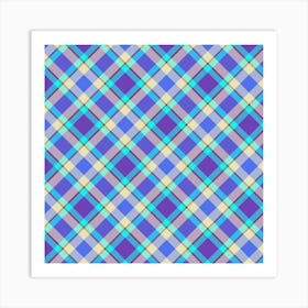 Plaid Fabric 30 Art Print