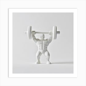 Barbell Man Art Print