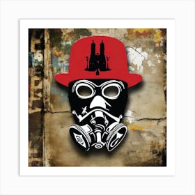 Gas Mask Art Print