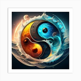 Yin Yang 2 Art Print