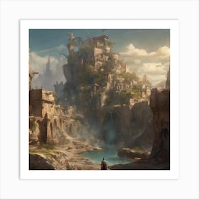 Fantasy City 114 Art Print