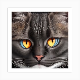 Portrait Of A Cat Art Print