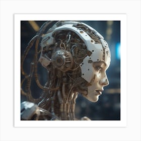 Cyborg Woman 67 Art Print