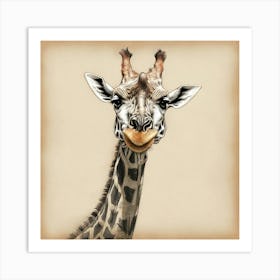 Giraffe Canvas Print 21 Art Print